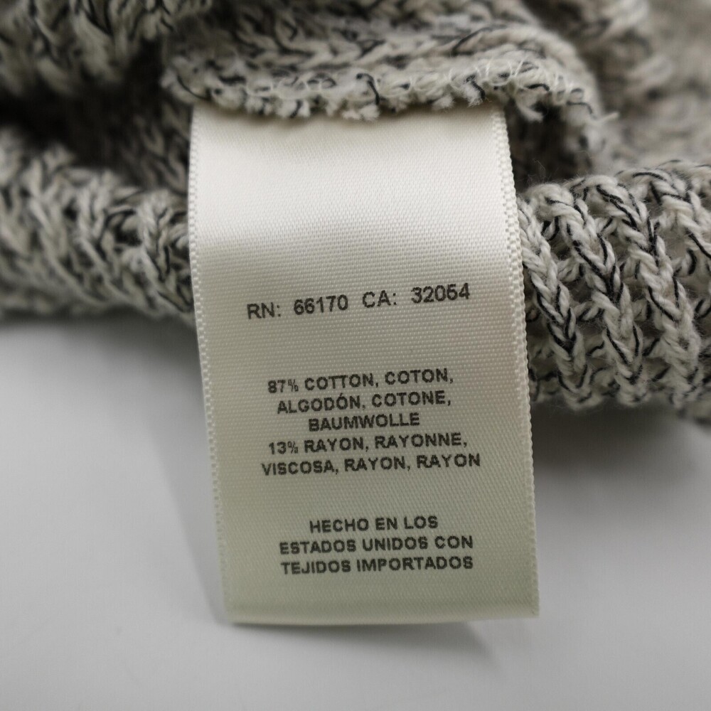 Saturday Sunday Anthpologie Sweater Womens Large Gray Cowl Open Knit Pullover - Picture 4 of 9